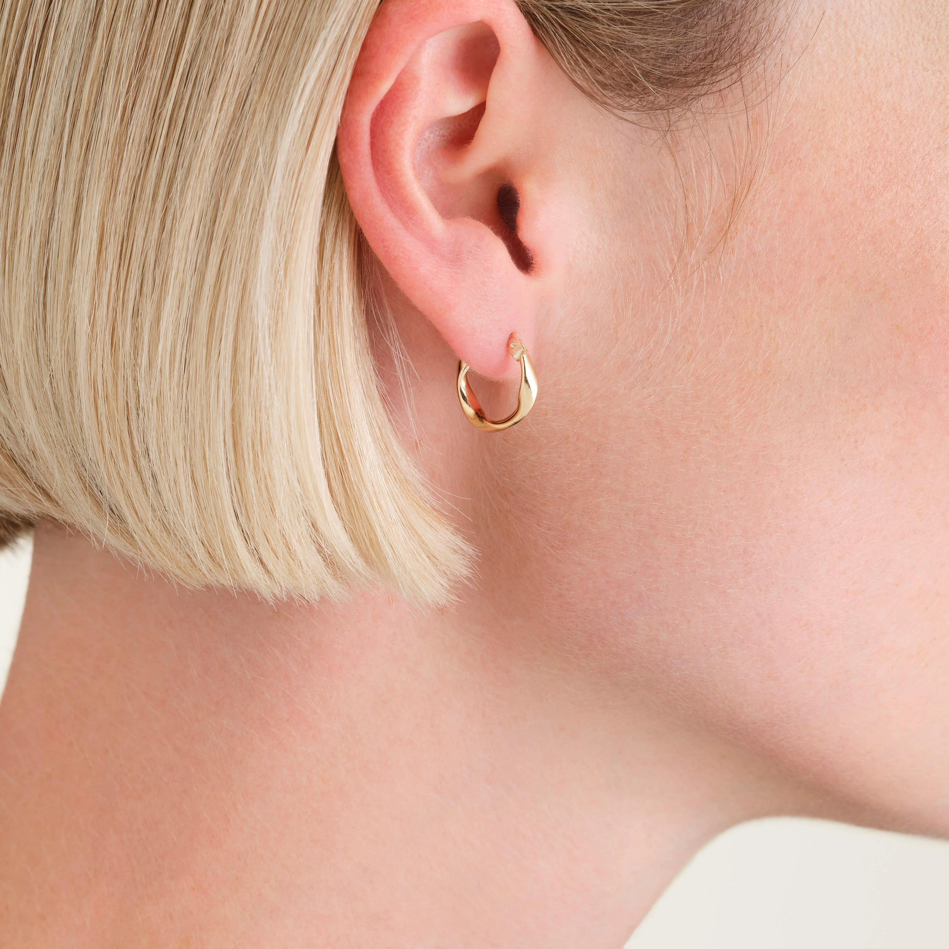 Twisted Tube Earrings - Image 2